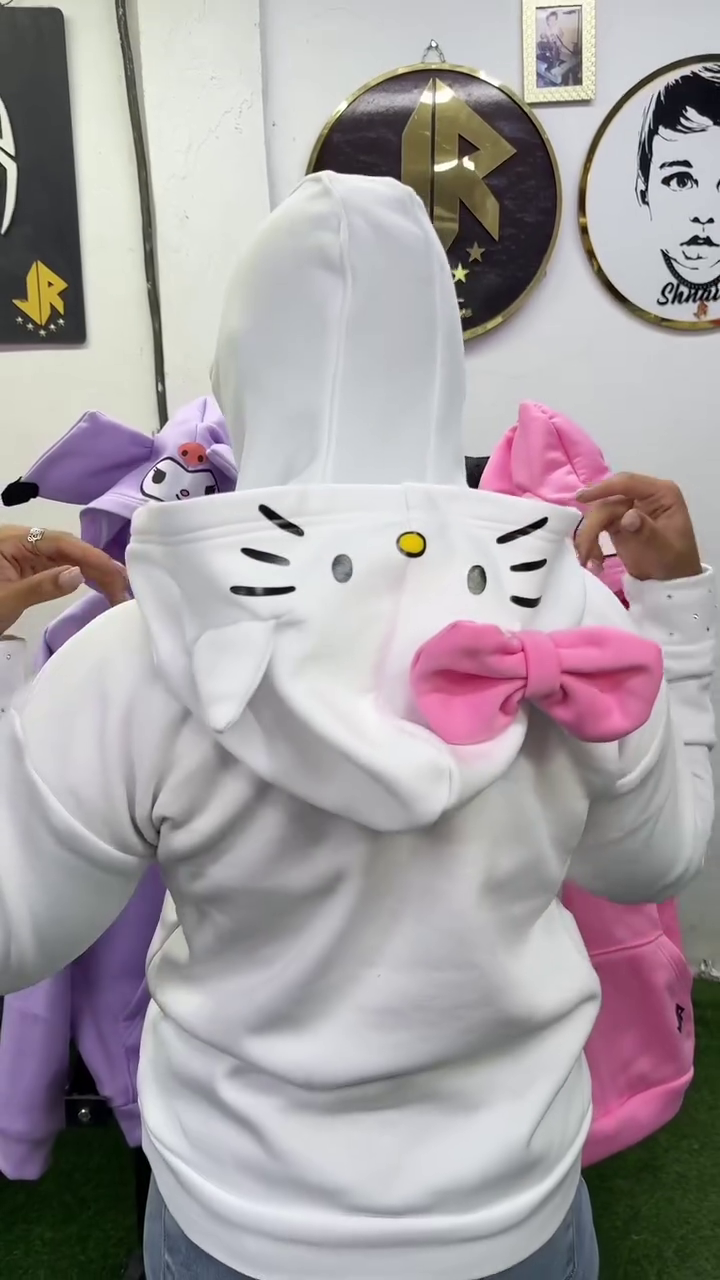 ✨ Kawaii Kitty Zip-Up Hoodie – Cozy Cute Meets Street Style ✨ - Image 5
