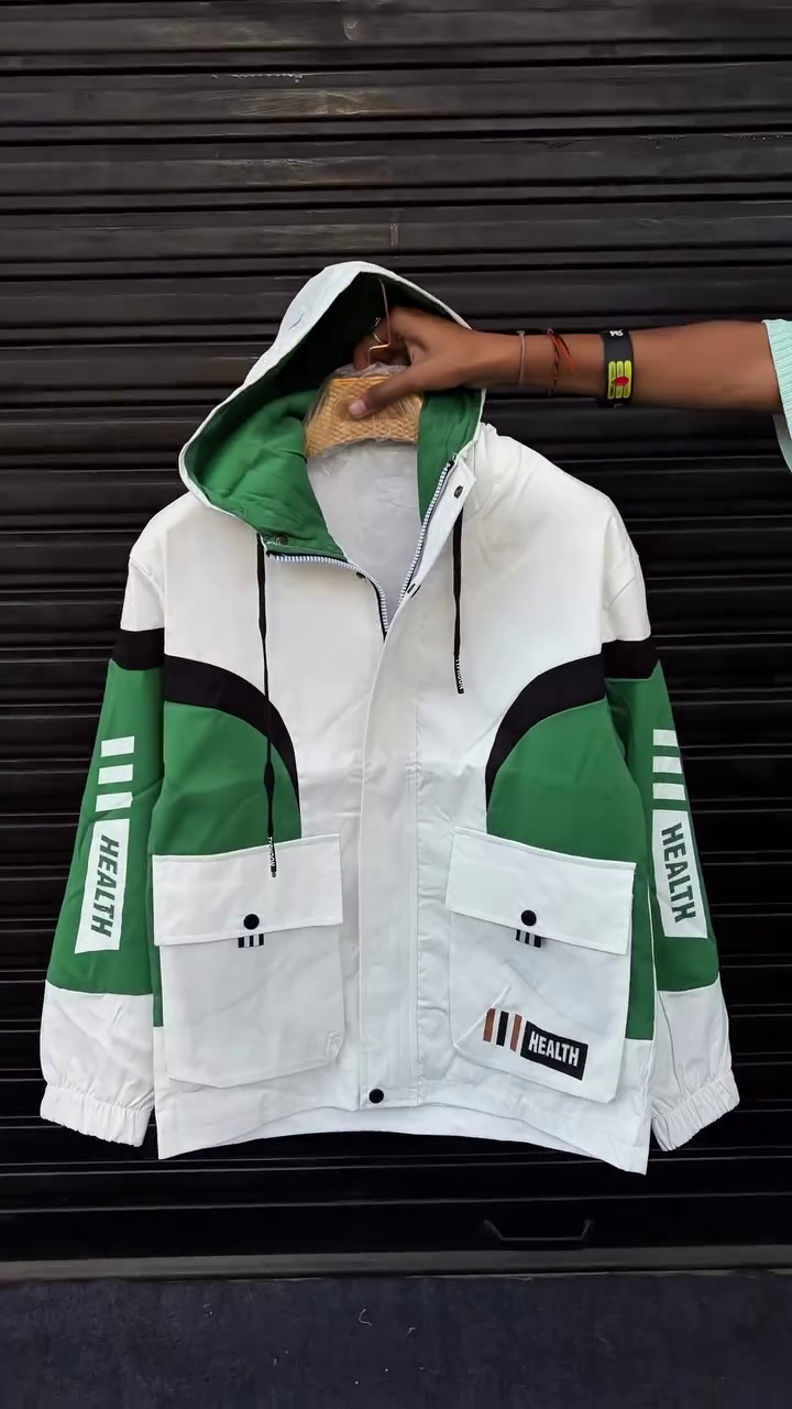 Your ultimate style essential has arrived: the multi-design, multi-color "Health" jacket collection! 🤩
