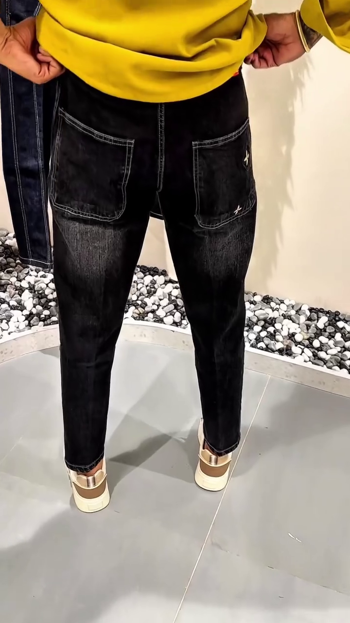 ✨ UrbanFlex™ Elastic Waist Tapered Denim Joggers 👖🔥 - Image 4