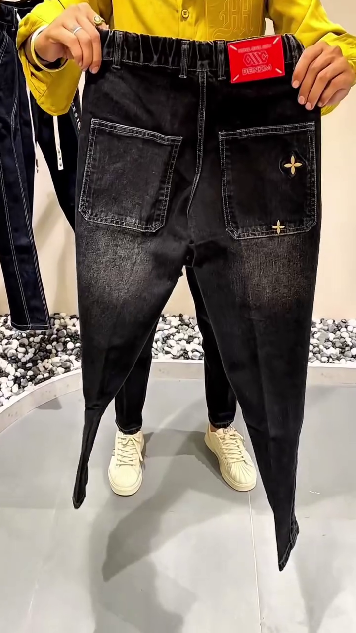 ✨ UrbanFlex™ Elastic Waist Tapered Denim Joggers 👖🔥 - Image 7
