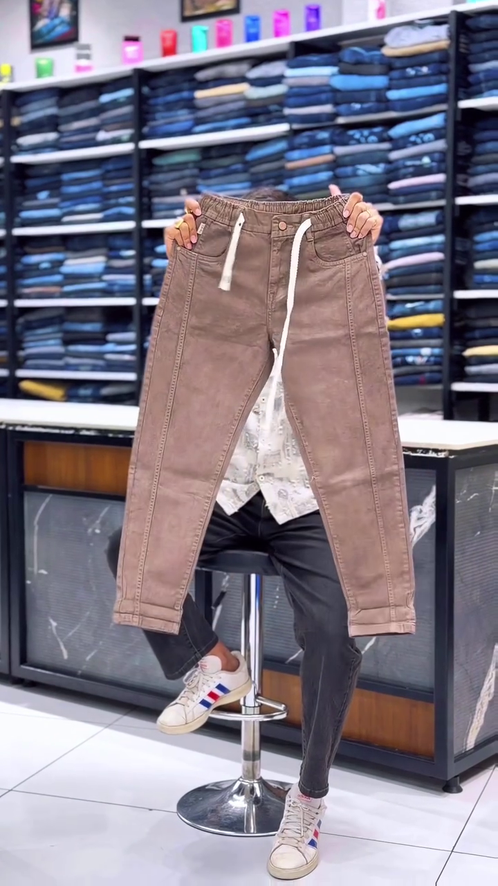 ๐โจ Premium Off-White Drawstring Denim โ Clean Fit, Street Style & All-Day Comfort ๐ค๐ฅ - Image 8