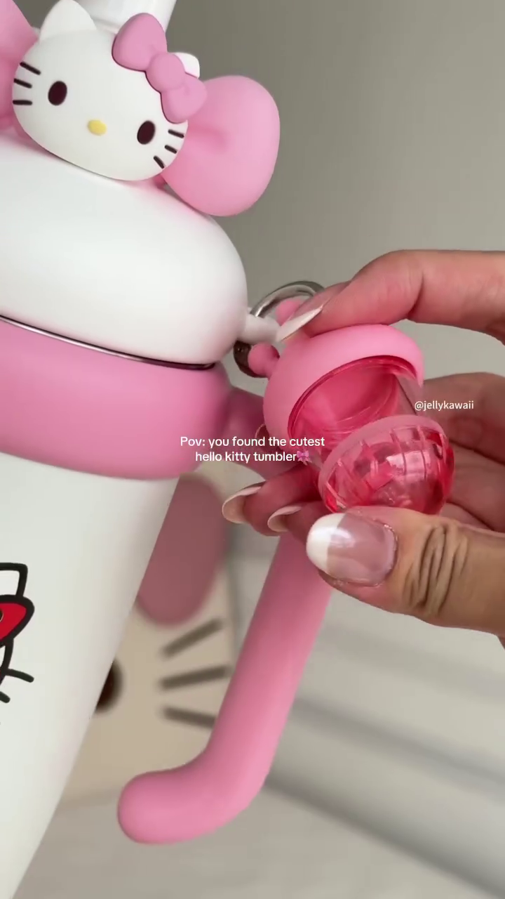 ππ± Hello Kitty Cute Thermos Bottle β Kawaii Pink Sipper Flask πβ¨ - Image 4