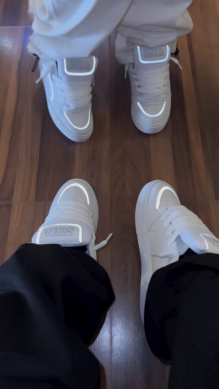 ๐๐ค LOKAN Reflective Sneakers โ Premium Black Streetwear Shoes with Glow Outline โจ๐ฅ - Image 3