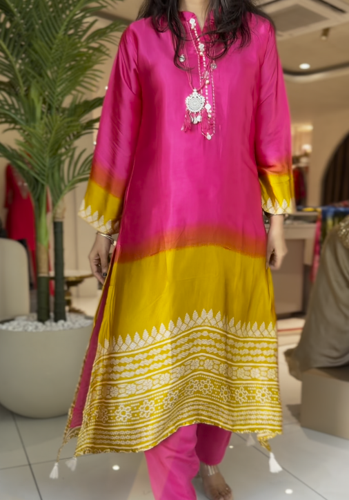 ✨ Gajji Silk Kurta Pant Set – Royal Elegance Redefined ✨ - Image 5