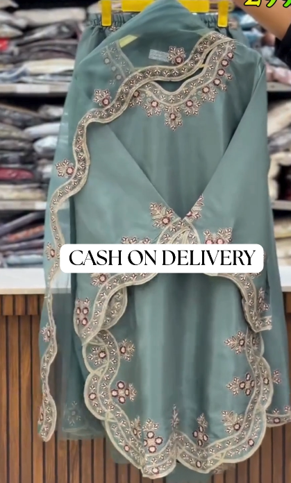 π Lavender Embroidered Three-Piece Kurta Set β Graceful, Elegant & Festive β¨ - Image 4