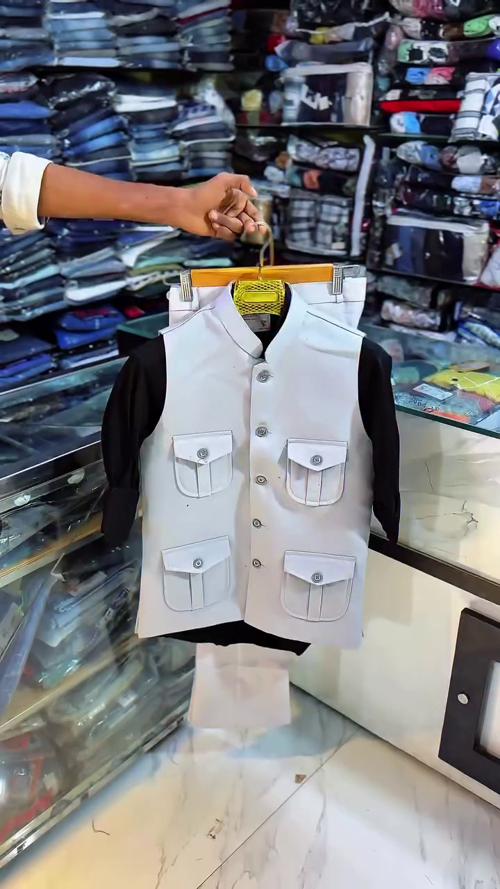 π€ Premium Black 4-Pocket Nehru Jacket with Trousers for Men β Sophisticated & Timeless Elegance β¨ - Image 3