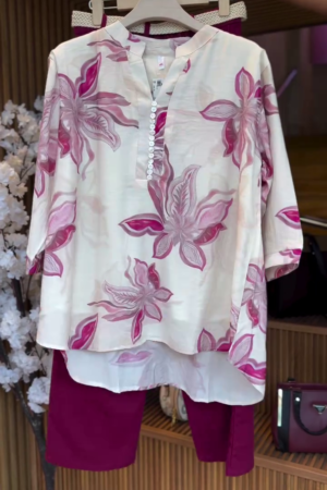 πΈ Womenβs Floral Print Kurta and Pants Set β Effortless Elegance in Bloom π
