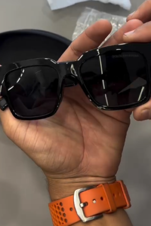 conic Style: Dolce & Gabbana DG6184 Black Square-Frame Logo Sunglasses 🕶️🖤