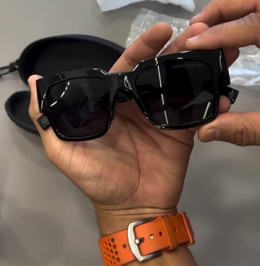 conic Style: Dolce & Gabbana DG6184 Black Square-Frame Logo Sunglasses πΆοΈπ€