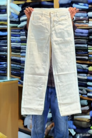 Effortless Style: Beige Baggy Denim Jeans with High-Rise Waist ππ€