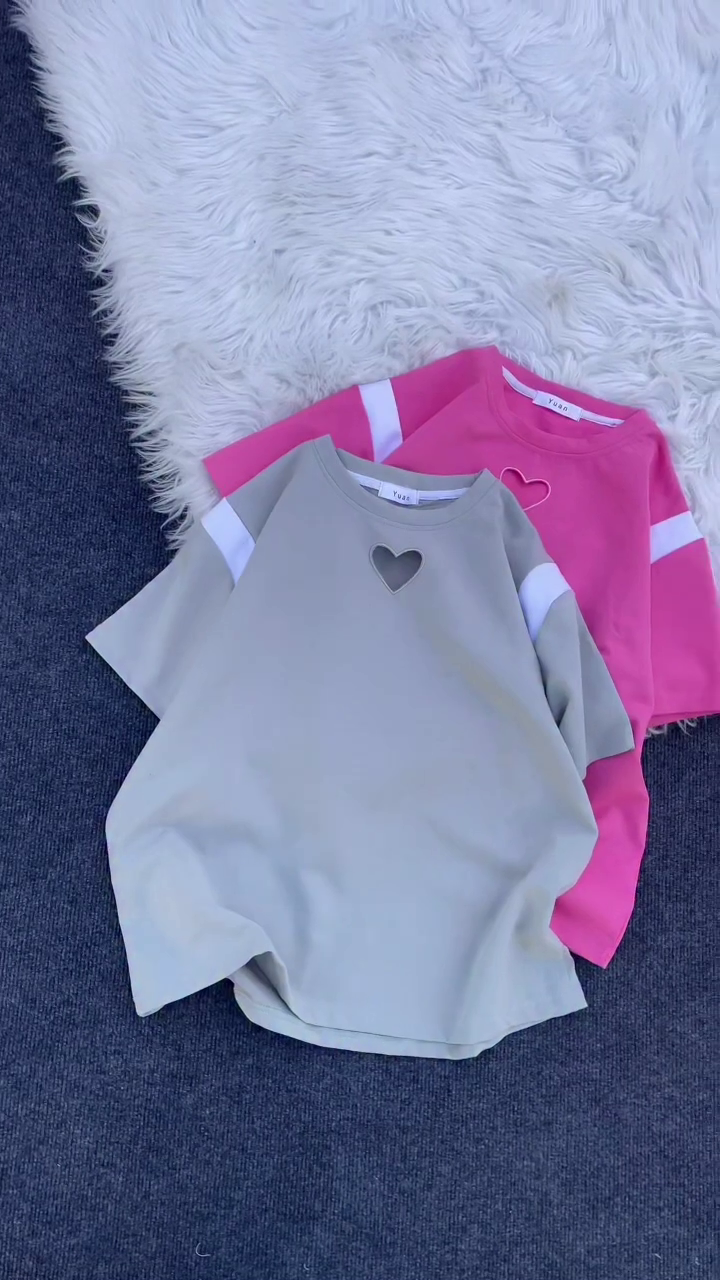 Adorable Two-Piece Children’s Lounge Set – Heart Cutout T-Shirt with Matching Shorts 💖👕🩳 - Image 2