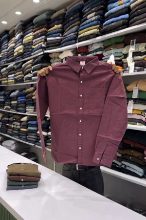 Timeless Essential: Solid Slim-Fit Cotton Shirt 👔🌿