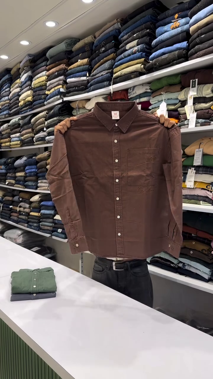 Timeless Essential: Solid Slim-Fit Cotton Shirt ππΏ - Image 6
