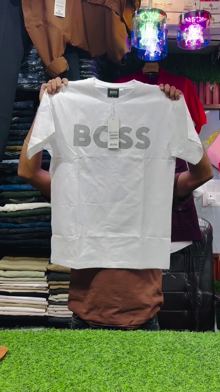 Effortless Style: Menβs Beige Logo-Embossed Cotton T-Shirt ππ€ - Image 6