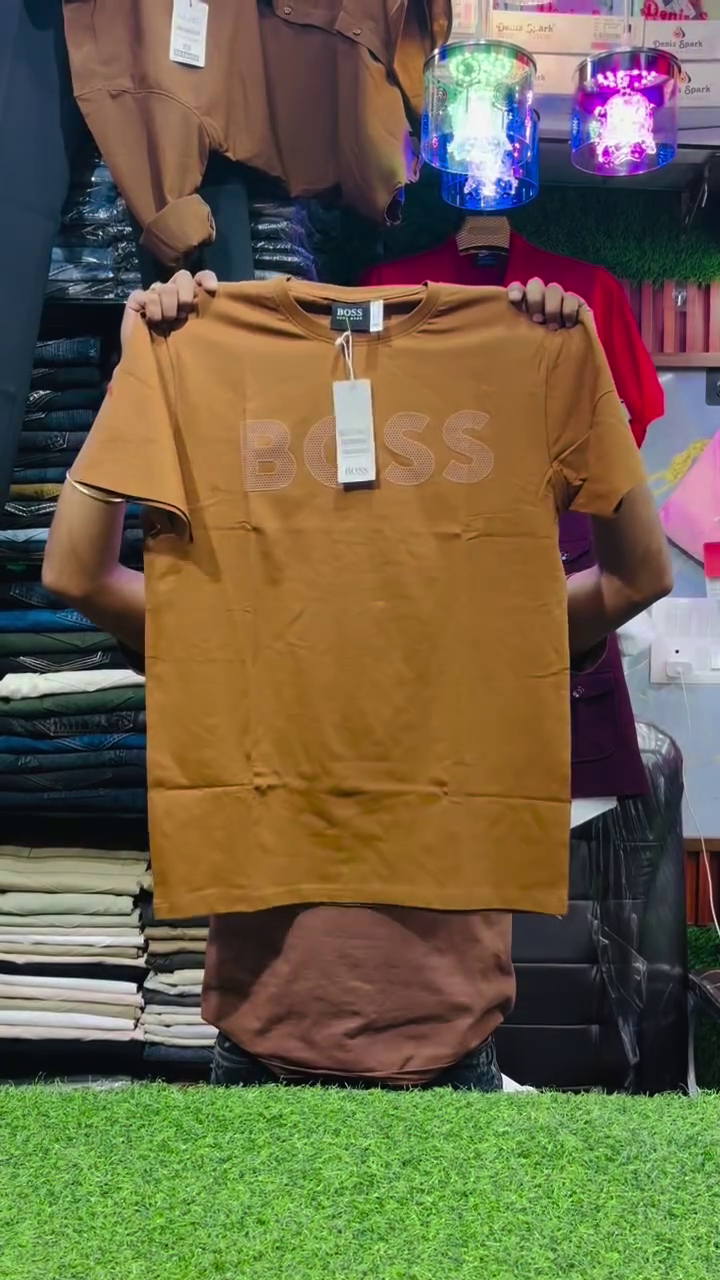Effortless Style: Menβs Beige Logo-Embossed Cotton T-Shirt ππ€ - Image 5