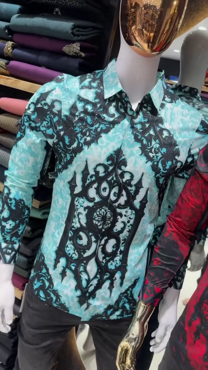 Bold & Trendy: Men's Printed Party Shirts ππ - Image 4