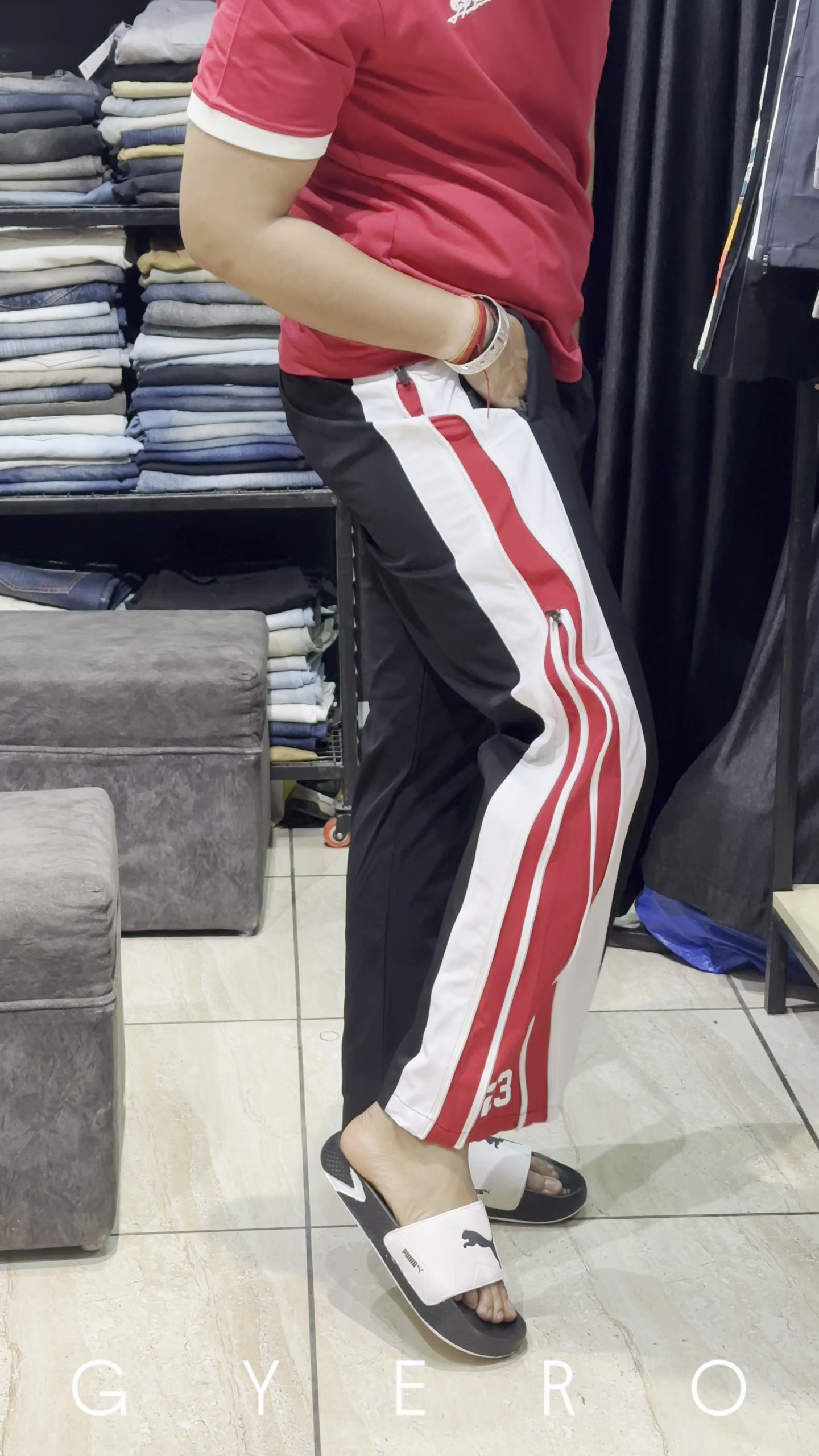 Retro Sporty Track Pants for Men – Bold Streetwear Style with Ultimate Comfort