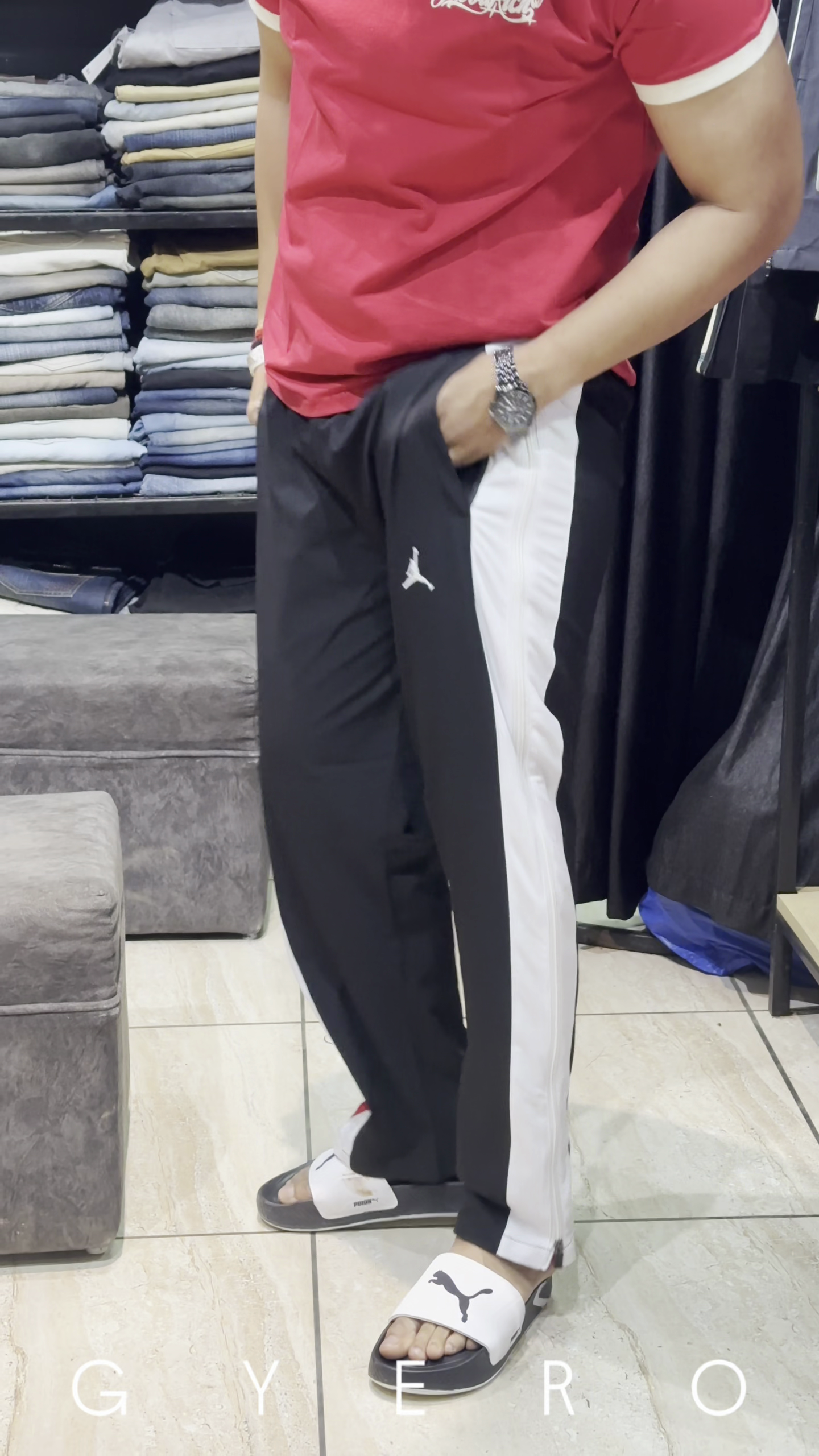 Retro Sporty Track Pants for Men – Bold Streetwear Style with Ultimate Comfort - Image 3