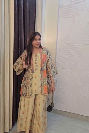 Elevate Your Everyday Ethnic Style with This Artistic Printed Kurta Set Blending Comfort, Modern Design, and Timeless Elegance