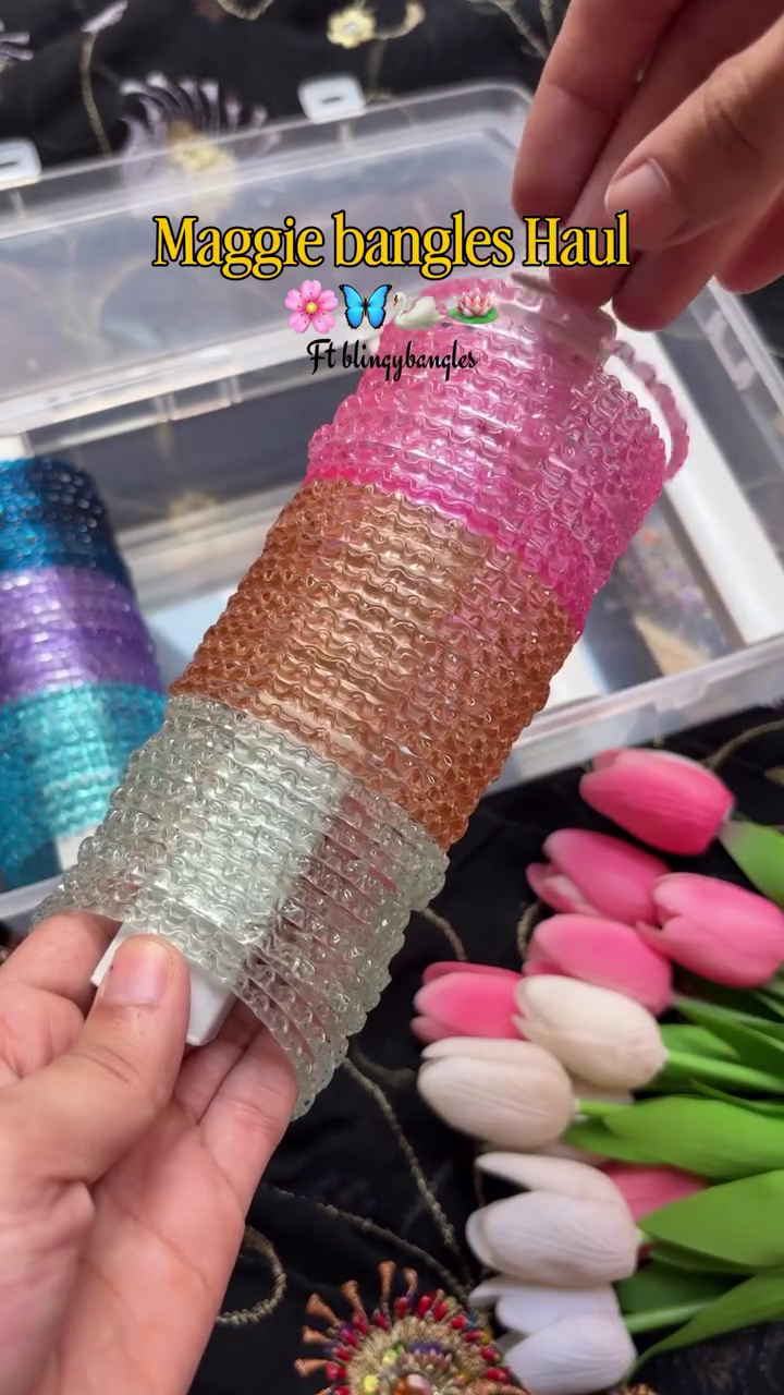 Trendy Jelly Bangles Set – Colorful Stackable Bracelets for Everyday & Festive Wear