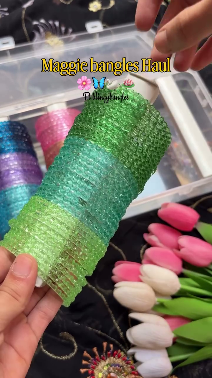 Trendy Jelly Bangles Set – Colorful Stackable Bracelets for Everyday & Festive Wear - Image 2